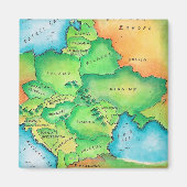 Kaart van Oost-Europa Magneet (Voorkant)