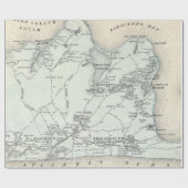  kaart van Oost-Hampton New York (1873) Cadeaupapier (Vlak)