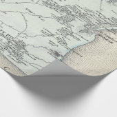  kaart van Oost-Hampton New York (1873) Cadeaupapier (Hoek)