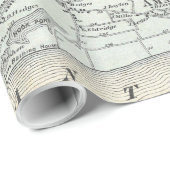  kaart van Oost-Hampton New York (1873) Cadeaupapier (Rol Hoek)