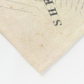  kaart van Oost-Hampton New York (1873) Fleece Deken (Hoek)