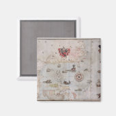 Kaart van Oost-Noord-Amerika Magneet (Voorkant / Achterkant)