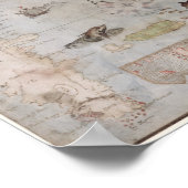 Kaart van Oost-Noord-Amerika Poster (Hoek)