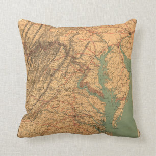 Kaart van Oost-Virginia (1862) Kussen