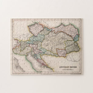 kaart van Oostenrijk (1832) Legpuzzel
