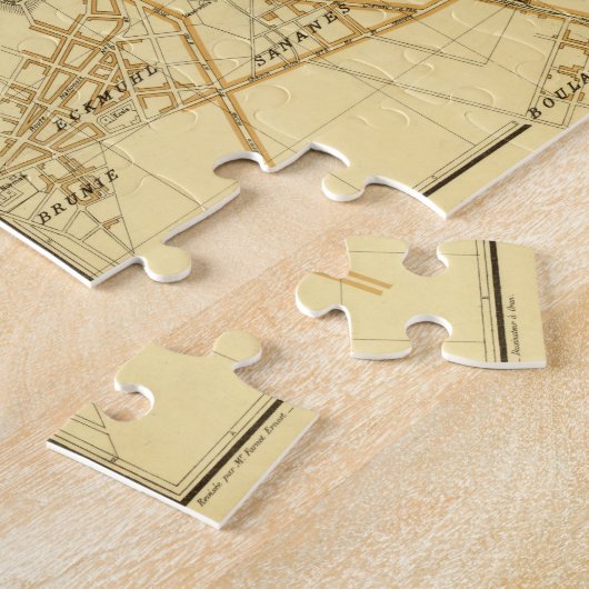  kaart van Oran Algerije (1913) Legpuzzel (Zijkant)