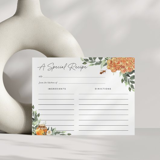Kaart van Oranje Blossom Honey Bee Recipe