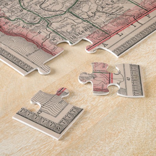 kaart van Oregon (1883) Legpuzzel (Zijkant)