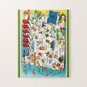 Kaart van Oregon Jigsaw Puzzle Legpuzzel (Verticaal)