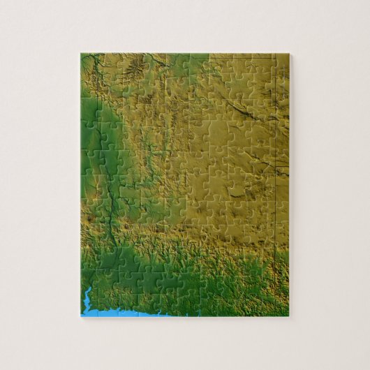 Kaart van Oregon Legpuzzel (Verticaal)