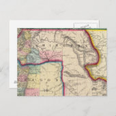 Kaart van Oregon, Washington (Voorkant / Achterkant)