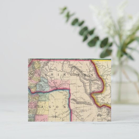 Kaart van Oregon, Washington (Staand voorkant)
