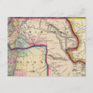 Kaart van Oregon, Washington