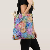 Kaart van Osaka Japan Tote Bag (Dichtbij)