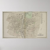  kaart van Oswego NY (1867) Poster (Voorkant)