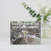 Kaart van oude geiten (Staand voorkant)