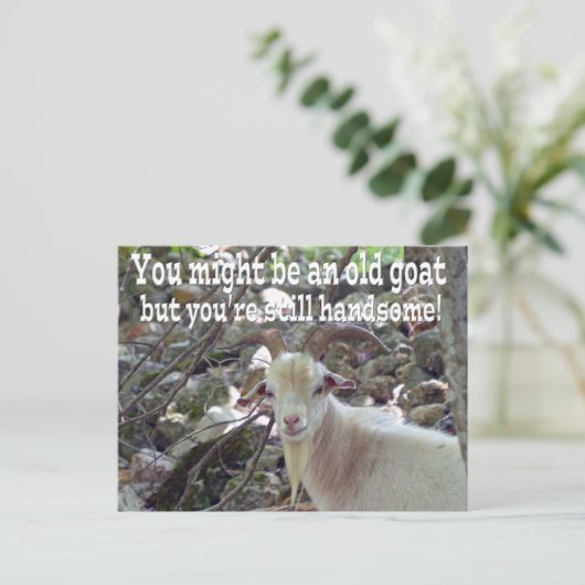 Kaart van oude geiten (Staand voorkant)