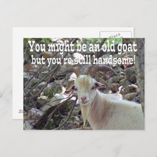 Kaart van oude geiten (Voorkant / Achterkant)