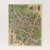 Kaart van Oxford, Engeland (Britse spoorwegen) Legpuzzel (Verticaal)