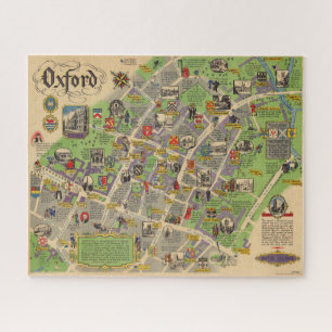 Kaart van Oxford, Engeland (Britse spoorwegen) Legpuzzel