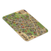 Kaart van Oxford, Engeland (Britse spoorwegen) Magneet (Rechterzijde)