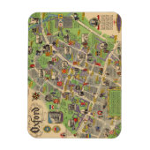 Kaart van Oxford, Engeland (Britse spoorwegen) Magneet (Verticaal)