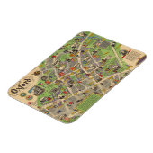 Kaart van Oxford, Engeland (Britse spoorwegen) Magneet (Linkerzijde)