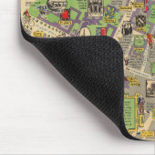 Kaart van Oxford, Engeland (Britse spoorwegen) Muismat (Hoek)