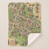 Kaart van Oxford, Engeland (Britse spoorwegen) Sherpa Deken (Voorkant)