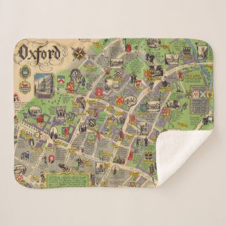 Kaart van Oxford, Engeland (Britse spoorwegen) Sherpa Deken