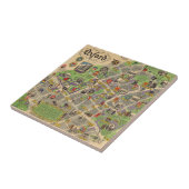 Kaart van Oxford, Engeland (Britse spoorwegen) Tegeltje (Zijkant)