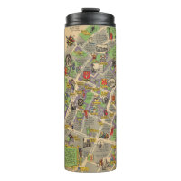 Kaart van Oxford, Engeland (Britse spoorwegen)