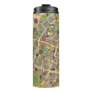 Kaart van Oxford, Engeland (Britse spoorwegen) Thermosbeker