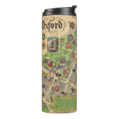 Kaart van Oxford, Engeland (Britse spoorwegen) Thermosbeker (Gedraaid links)