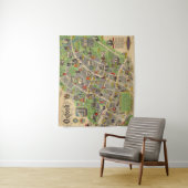 Kaart van Oxford, Engeland (Britse spoorwegen) Wandkleed (In situ)