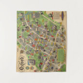 Kaart van Oxford, Engeland (Britse spoorwegen) Wandkleed (Voorkant)