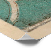 kaart van Oxford England (1860) Poster (Hoek)