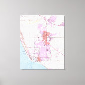  kaart van Oxnard California (1949) Canvas Afdruk (Voorkant)