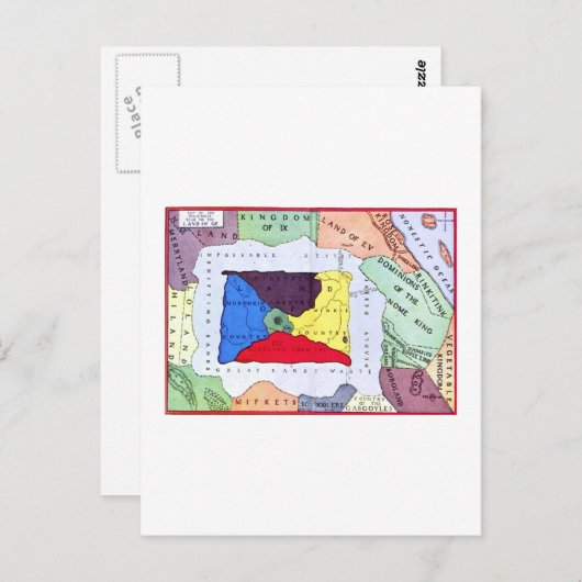 Kaart van OZ (Voorkant / Achterkant)