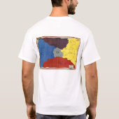 Kaart van Oz (achterzijde) T-shirt (Achterkant)