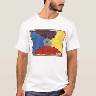 Kaart van Oz (voorzijde) T-shirt