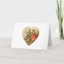 Kaart van paar Valentijns