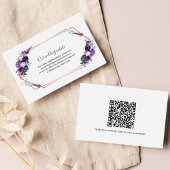 Kaart van Paarse Floral Wedding Website