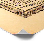 Kaart van Palestina en alle bijbelse gebieden Poster (Hoek)