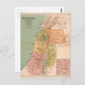 Kaart van Palestina in Tijd van Christus (tot 70 D (Voorkant / Achterkant)