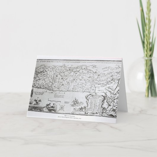 Kaart van Palestina, van een Pascha Haggadah (Voorkant)