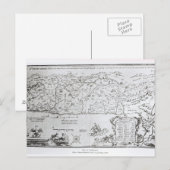 Kaart van Palestina, van een Passover Haggadah (Voorkant / Achterkant)
