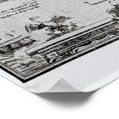 Kaart van Palestina, van een Passover Haggadah Poster (Hoek)