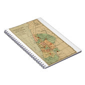 Kaart van Palestina Verdeeld door de 12 stammen va Notitieboek (Rechterzijde)