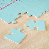 kaart van Palm Beach Florida (1946) 2 Legpuzzel (Zijkant)